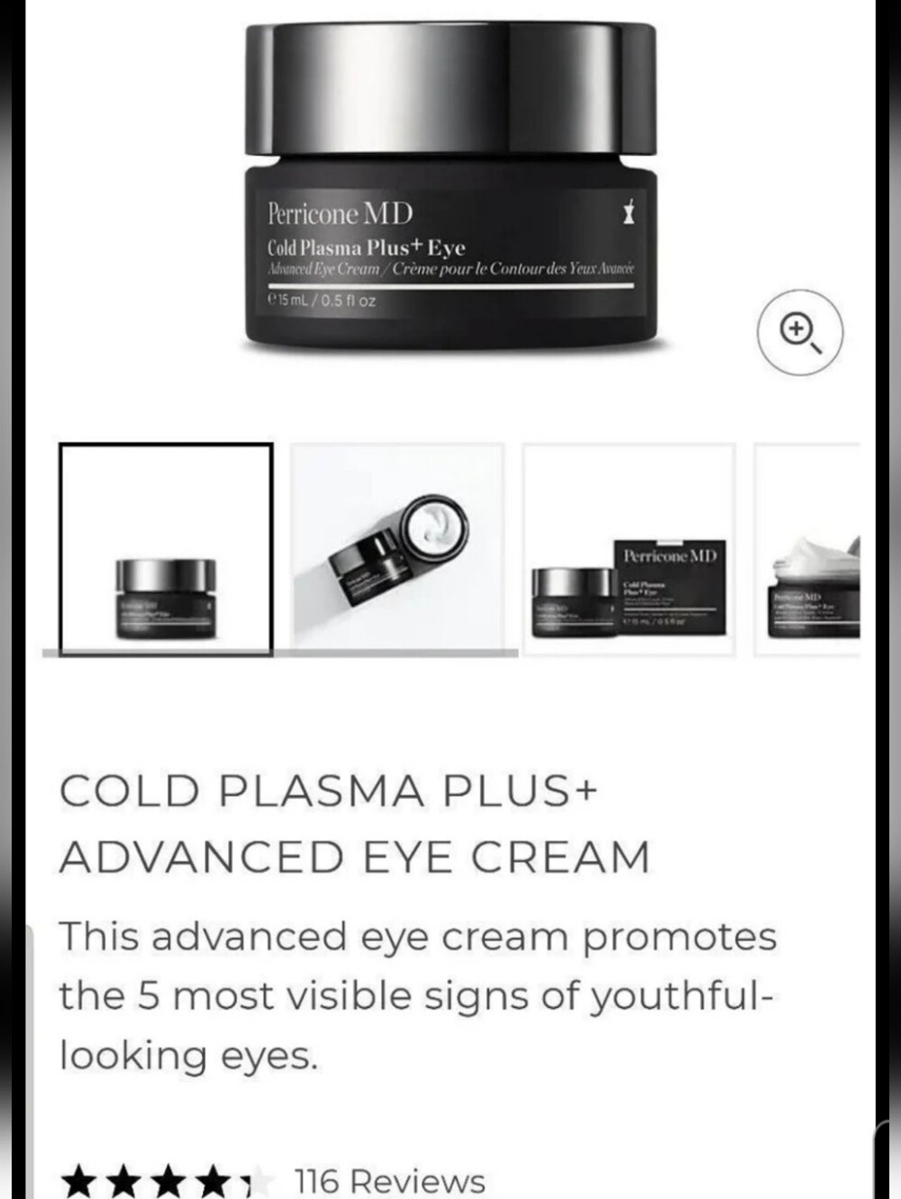 Perricone MD COLD PLASMA PLUS EYE CREAM Advanced Anti-aging NEW MSRP $116 EYE - Picture 7 of 13